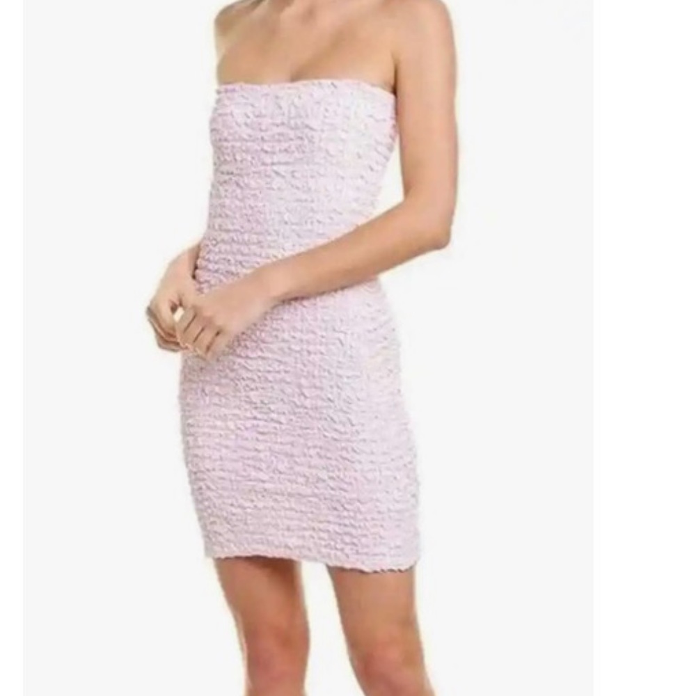 Petersyn X revolve Nora Fuschia strapless dress